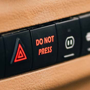 DO NOT PRESS button decal sticker for Jeep Wrangler JK