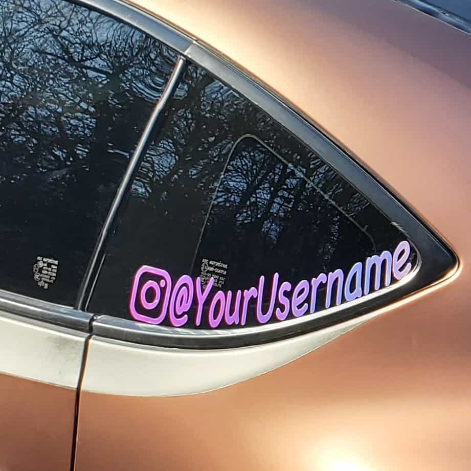 Instagram Handle decal for 86/BRZ – Everything Vinyl Decal