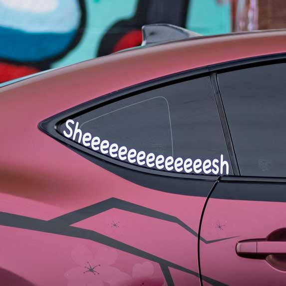 Sheesh decal for 86, BRZ, and FR-S