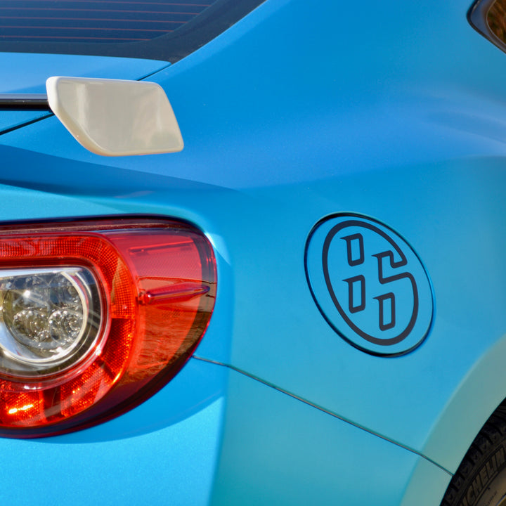 86 circle gas lid sticker for subaru brz scion fr-s and toyota gt86 86