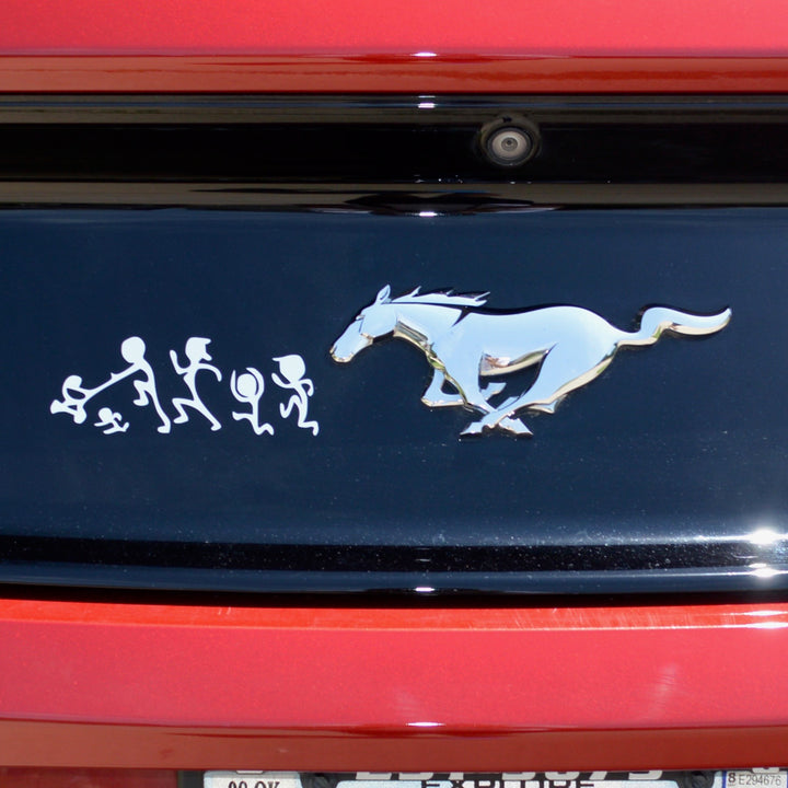 crowd funny ford mustang vinyl decal sticker