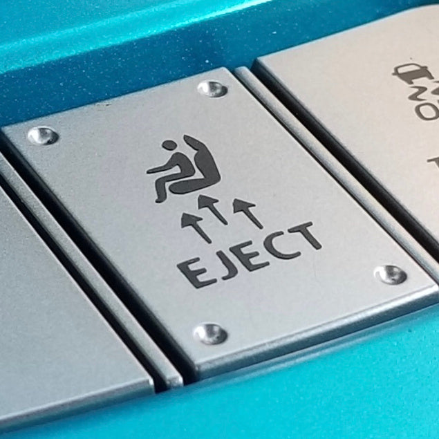 Eject seat - Universal button decal – Everything Vinyl Decal