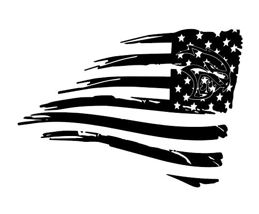 Hellcat American Flag decal for Dodge Challenger 2008+ – Everything ...