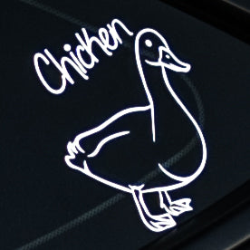 Look at all those chickens duck decal