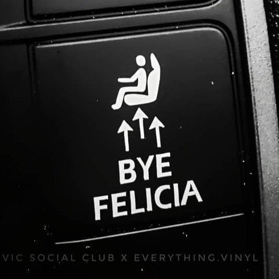 bye felicia button decal sticker for FRS BRZ GT86