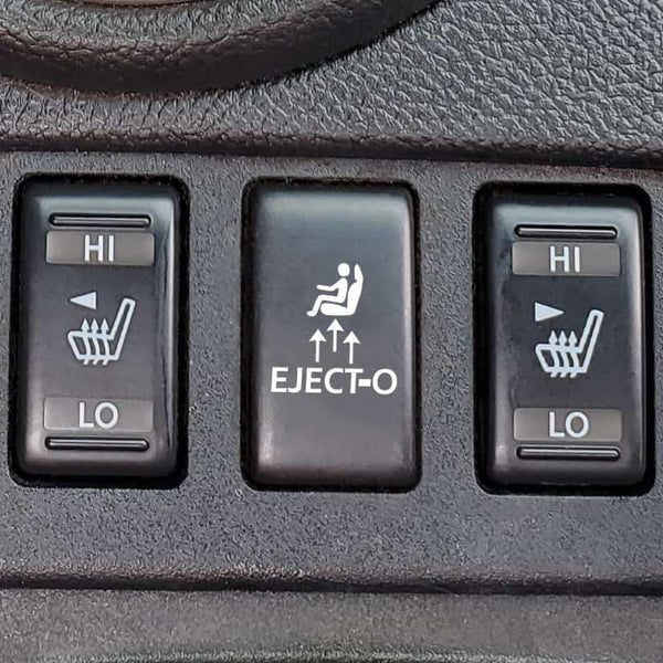 eject eject-O seat button decal for g37