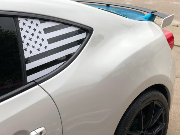 straight american flag decal sticker for Subaru BRZ, Scion FR-S, and Toyota GT86 86
