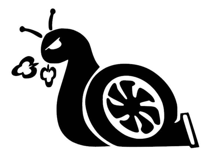black turbo snail boost vinyl decal sticker