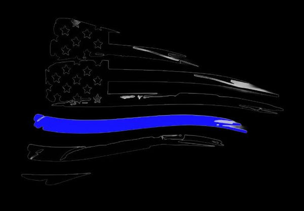thin blue line vinyl decal sticker for Camaro 2016 and newer