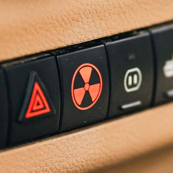 radioactive button decal sticker for Jeep Wrangler jk