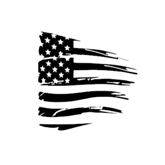 wrx american flag decal black